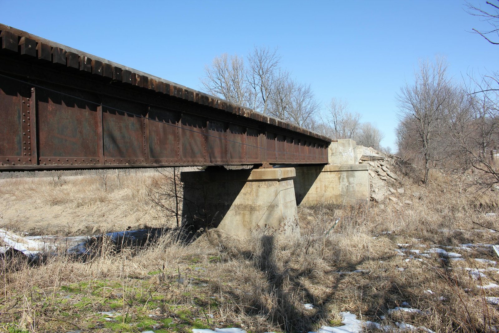 Looking east